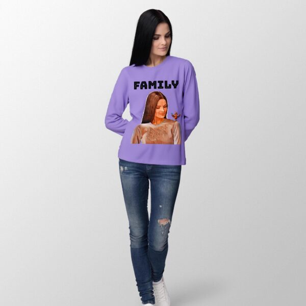 Long sleeve purple T-shirt | Personalized - Image 3