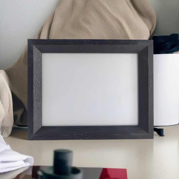 8-inch horizontal black photo frame | Personalized - Image 4